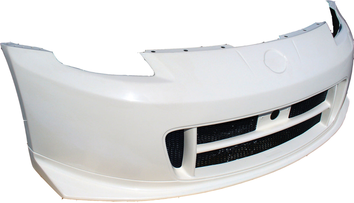 2003-2008 350Z Front Bumper w/Lip Nismo V.2 Style (fiberglass/carbon)