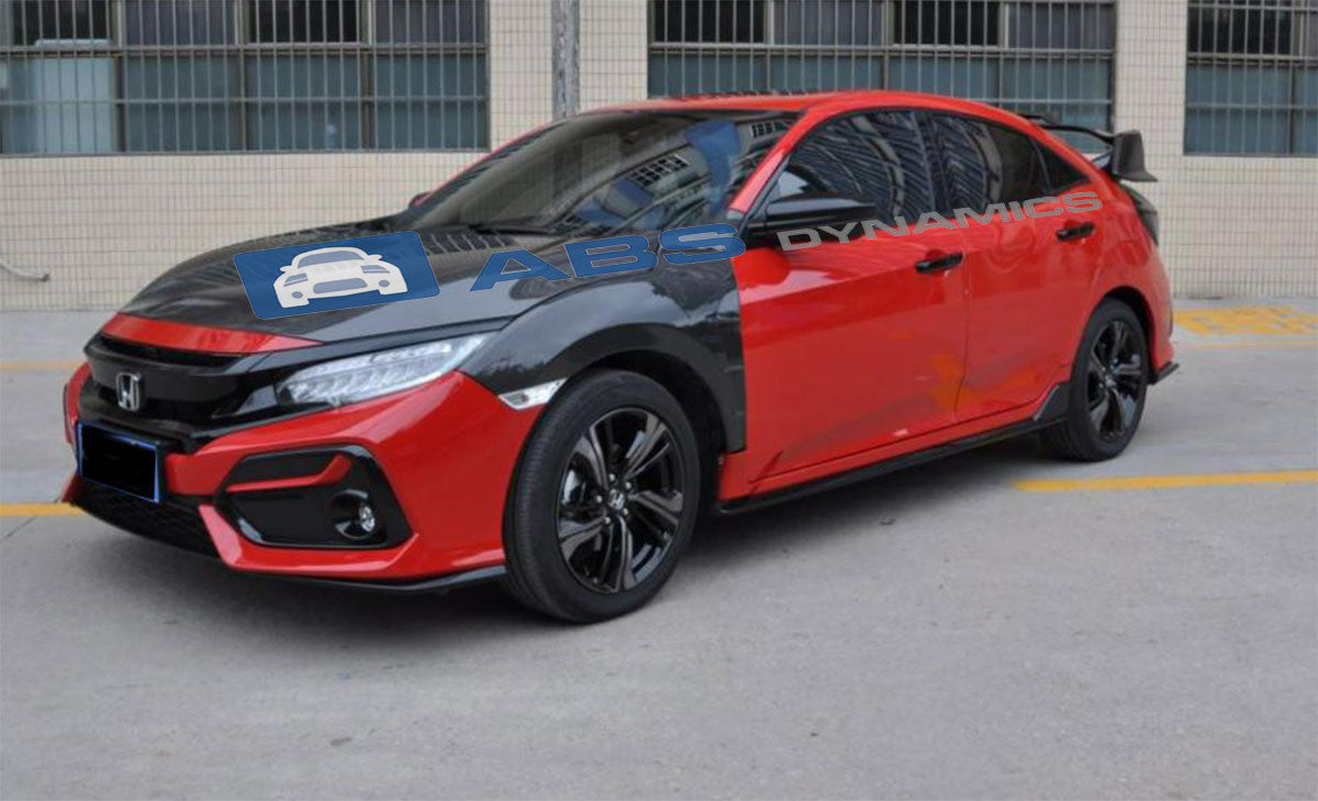 16-20 Honda Civic GEN X 2/4/5dr H1 Style Carbon Fiber Fender Set W/ Vent