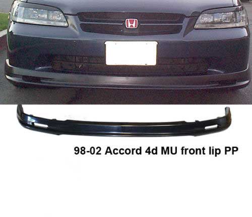 98-00 HONDA ACCORD 4DR MUGEN STYLE FRONT LIP PP
