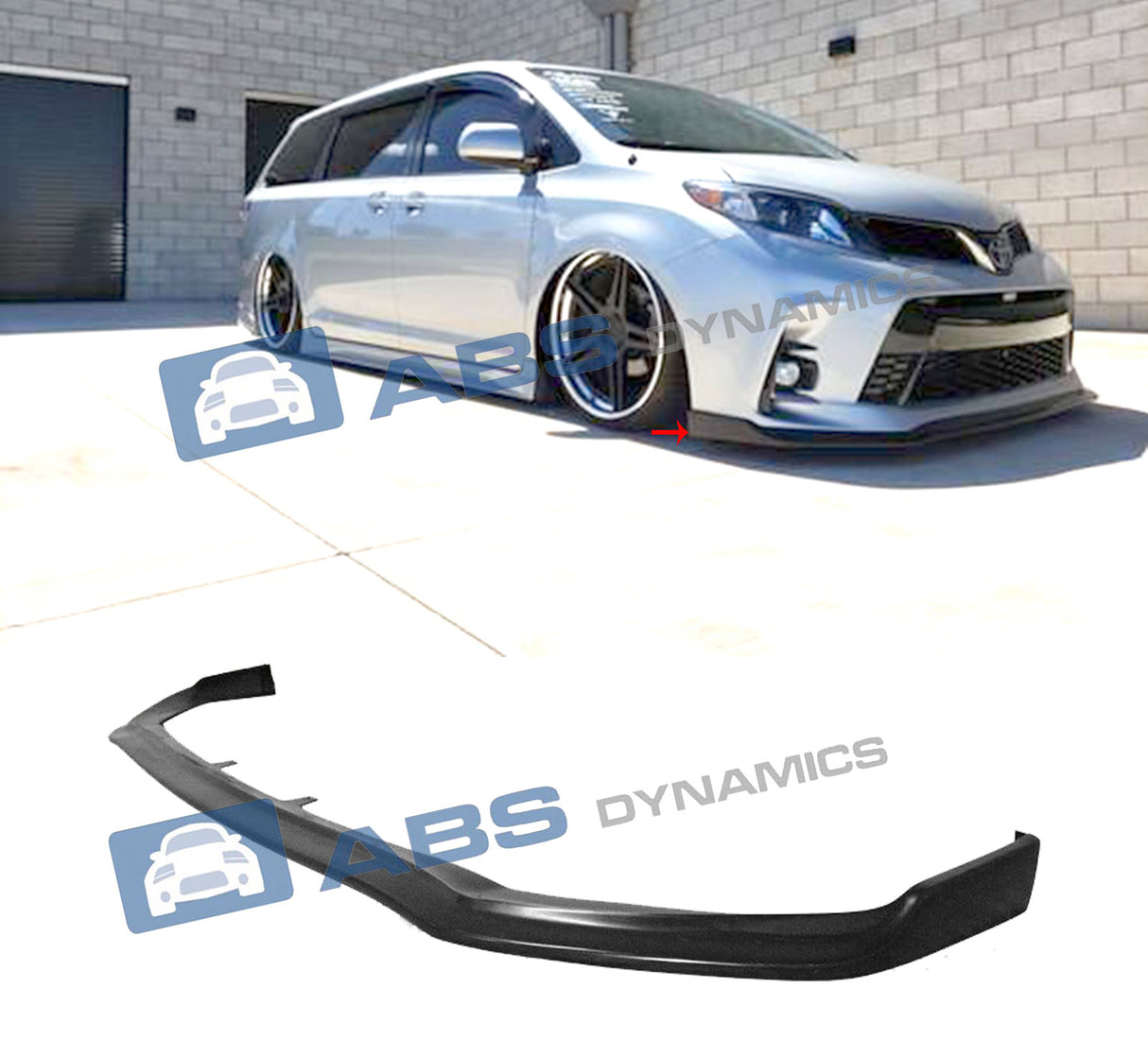 18-20 Toyota Sienna SE LE XLE City Kruiser CK-Style Front Lip (Urethane)