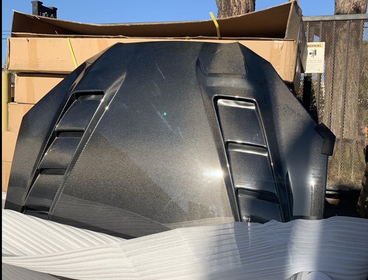 09-10 HYUNDAI GENESIS 2DR JS STYLE CARBON FIBER HOOD