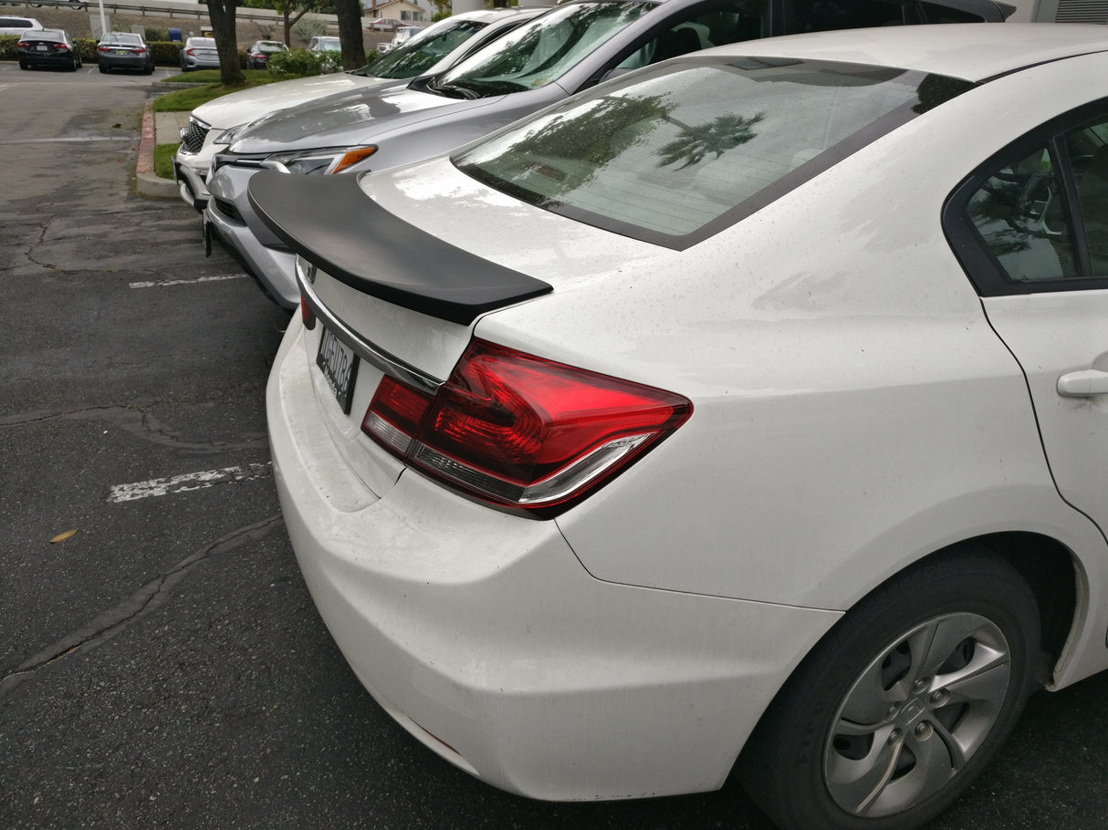 13-15 HONDA CIVIC 4DR TYPE-A REAR TRUNK DUCK TAIL SPOILER ABS UNPAINT