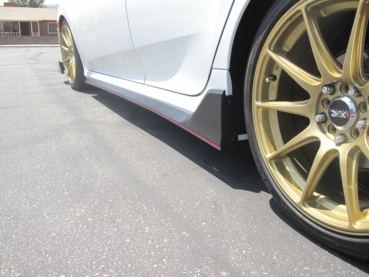 16-20 HONDA CIVIC 4D/5D TYPE-R STYLE SIDE SKIRT EXTENSION UNDER PANEL ADD ON SET