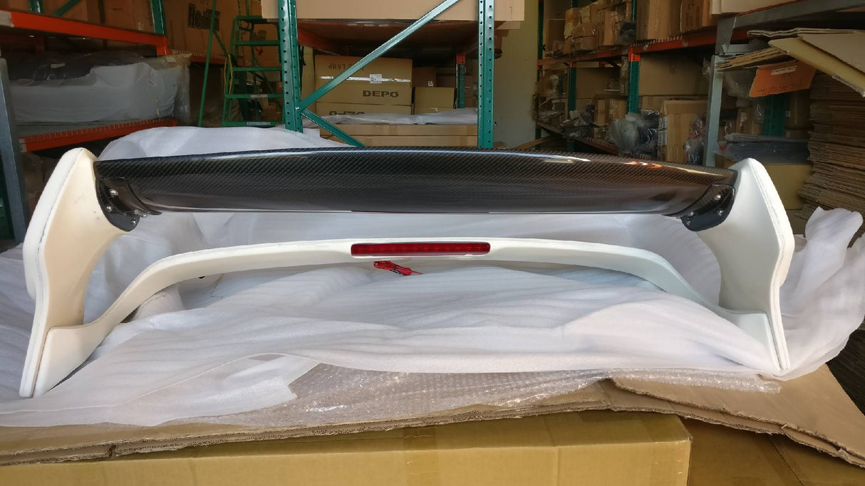 08-14 SUBARU IMPREZA WRX STI VR-STYLE REAR HATCH TRUNK SPOILER FRP+CARBON FIBER