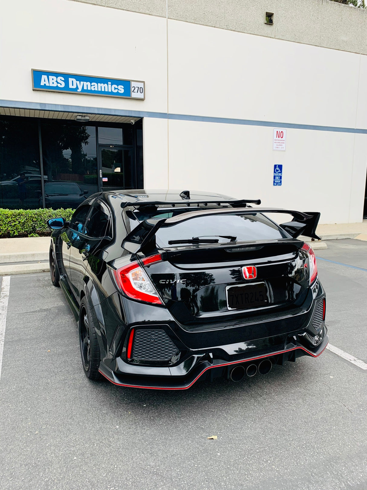 17-20 HONDA CIVIC 5DR SP PERFORMANCE REAR ROOF SPOILER 1PC