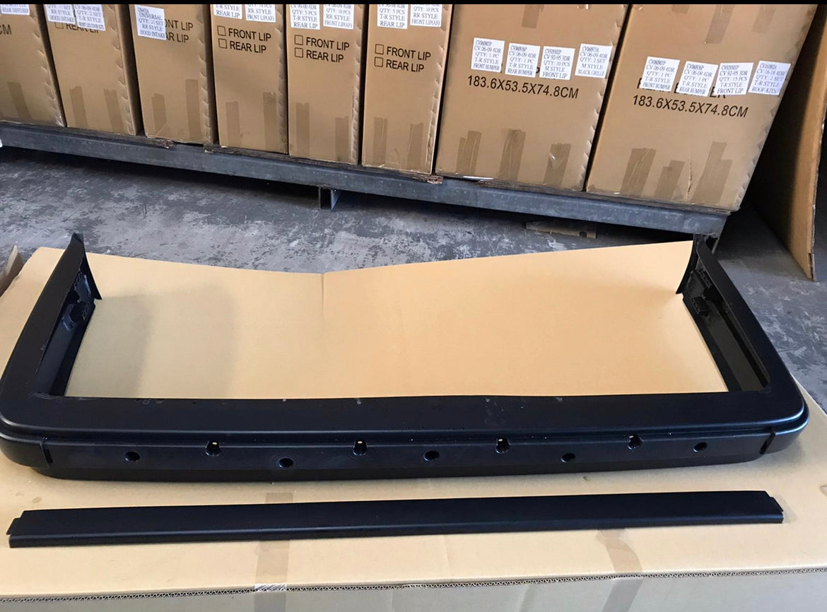 84-91 BMW E30 3-SERIES FACELIFT 2DR & 4DR OE STYLE REAR BUMPER UPPER COVER PP UNPAINT