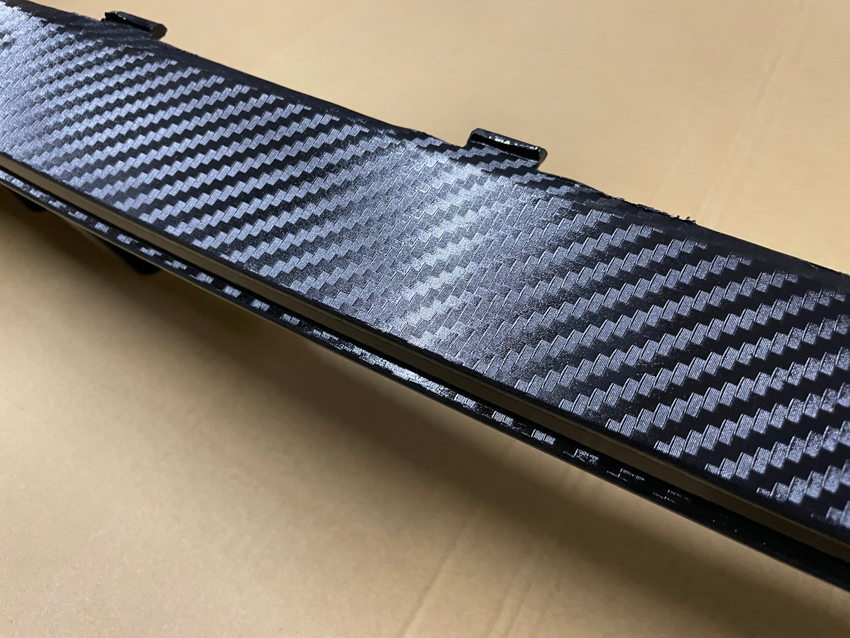 17-20 HONDA CIVIC 10 GEN 4D Si TYPE-R STYLE REAR LIP DIFFUSER PP CARBON FIBER LOOK