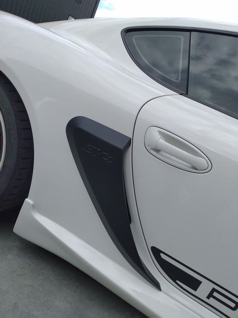 05-12 PORSCHE CAYMAN / BOXSTER (987) GT4 STYLE SIDE SCOOP PP PLASTIC UNPAINT