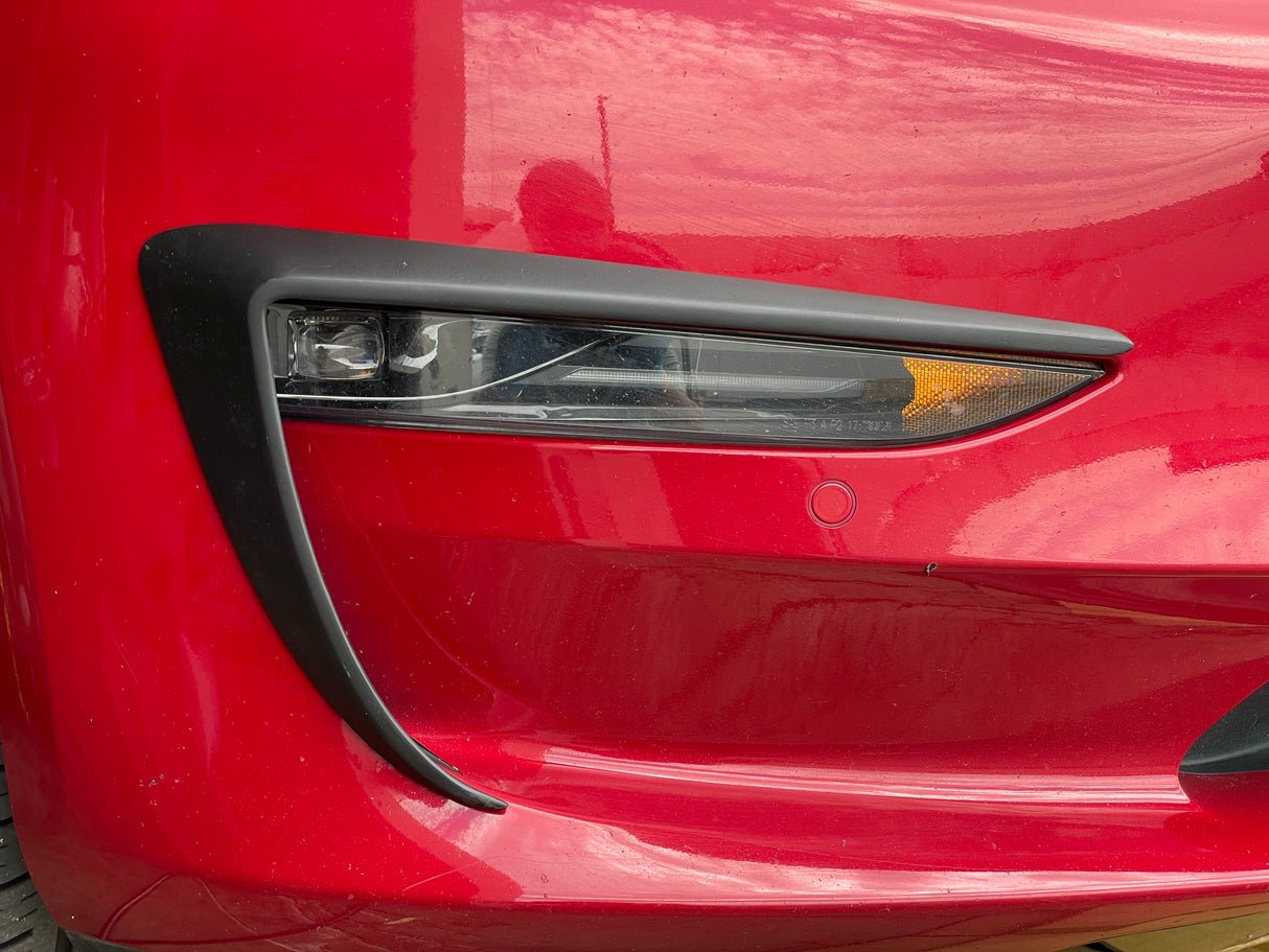 17-22 TESLA MODEL 3 FRONT BUMPER LOWER SPLITTER 1SET FOR OE BUMPER USE