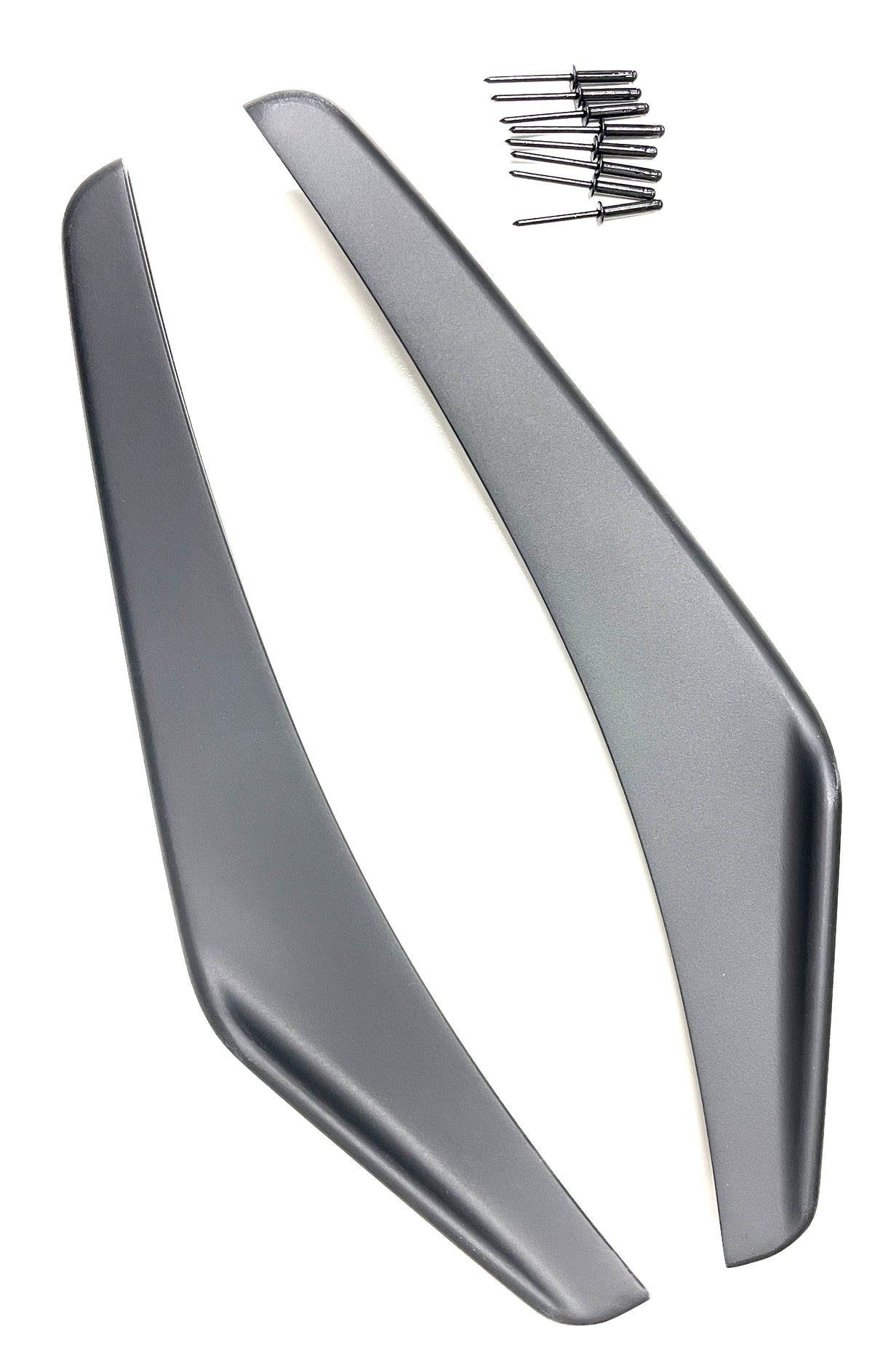 03-05 350Z NISMO RS Front Bumper Side Splitter Canards (PP) Black