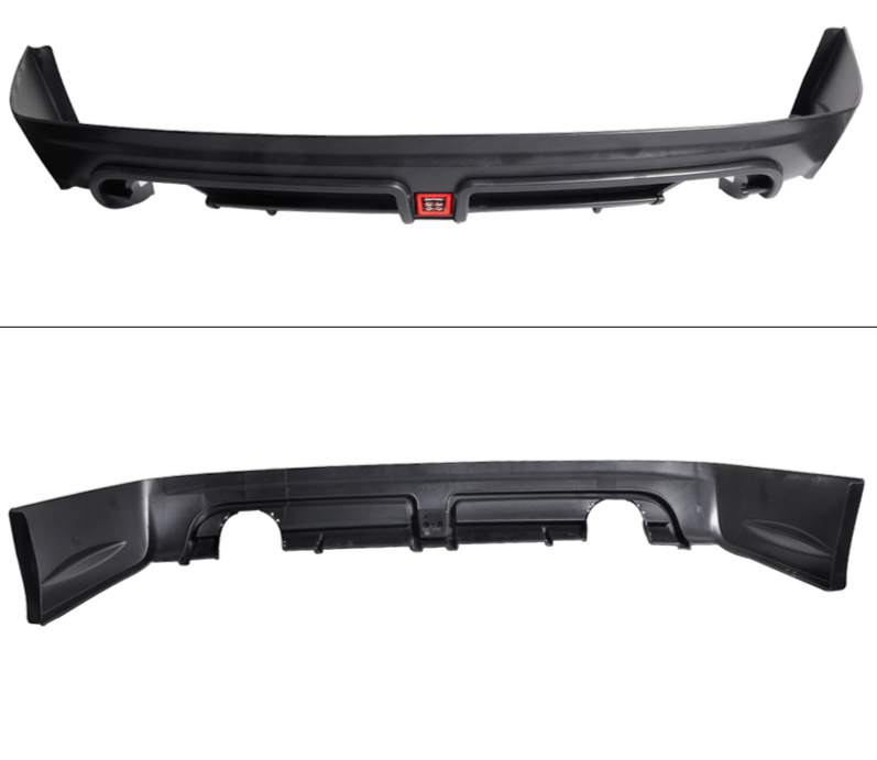 06-11 HONDA CIVIC USDM 4DR MUGEN RR REAR BUMPER LIP W LED 3RD BRAKE LIGHT