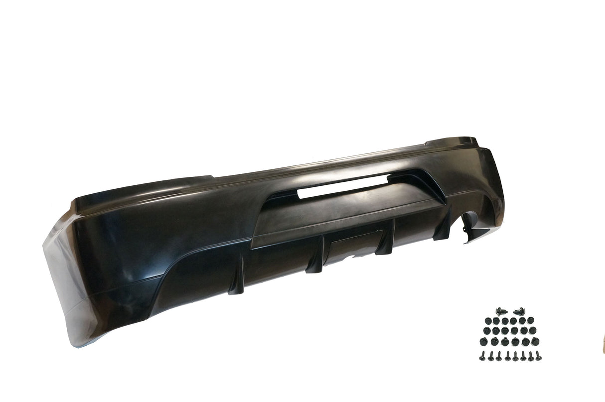 03-07 EVO 8 9 JDM STYLE REAR BUMPER COVER URETHANE UNPAINT BLACK