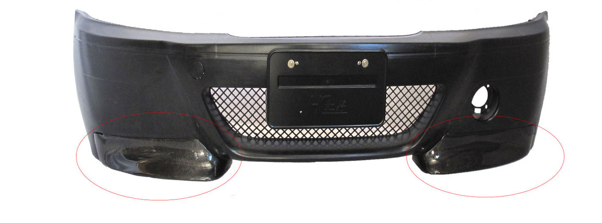BMW E46 CSL CARBON FRONT SPLITTER SET 2PCS (ONLY FIT ON CSL BUMPER)