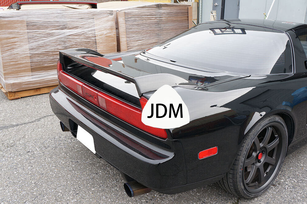 90-05 Acura NSX R-Style Rear Trunk Spoiler W/ Red Led Brake Light (carbon)