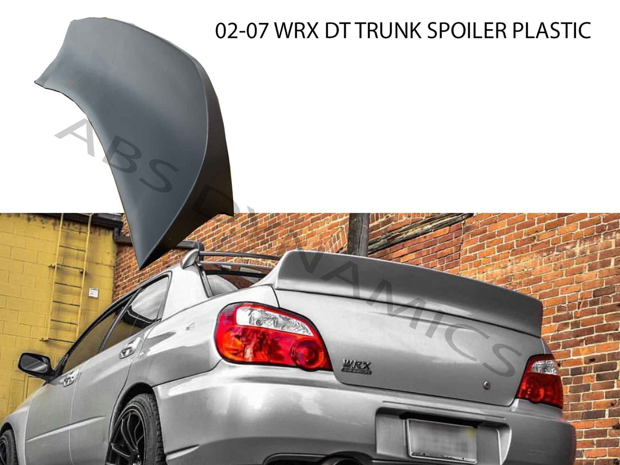 02-07 SUBARU IMPREZA WRX STI TRUNK DUCK TAIL HIGH KICK SPOILER