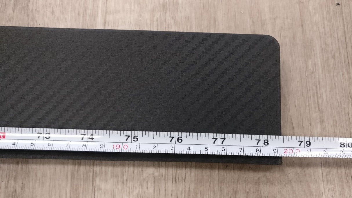 UNIVERSIAL SIDE SKIRT PANEL FLAT CS STYLE SIDE SKIRT UNDER PANEL EXTENSION 78.5 INCH CARBON PRINT 2PCS