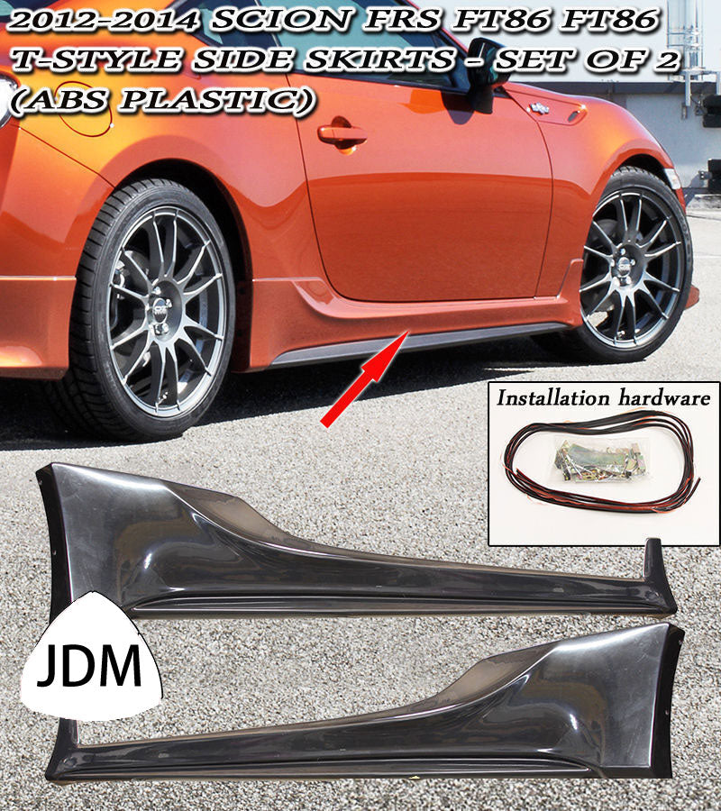 12-21 Scion FRS/ Subaru BRZ TRD V1 GEN II SIDE SKIRT SET (ABS)