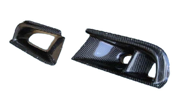 03-05 MITSUBISHI EVOLUTION VIII EVO 8 CARBON FIBER BUMPER AIR DUCT SET.