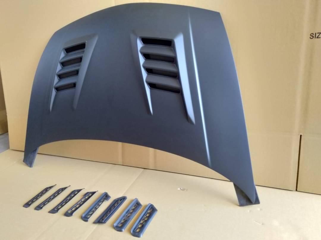 06-11 HONDA CIVIC JDM J'S STYLE HOOD PUR PLASTIC UNPAINTED