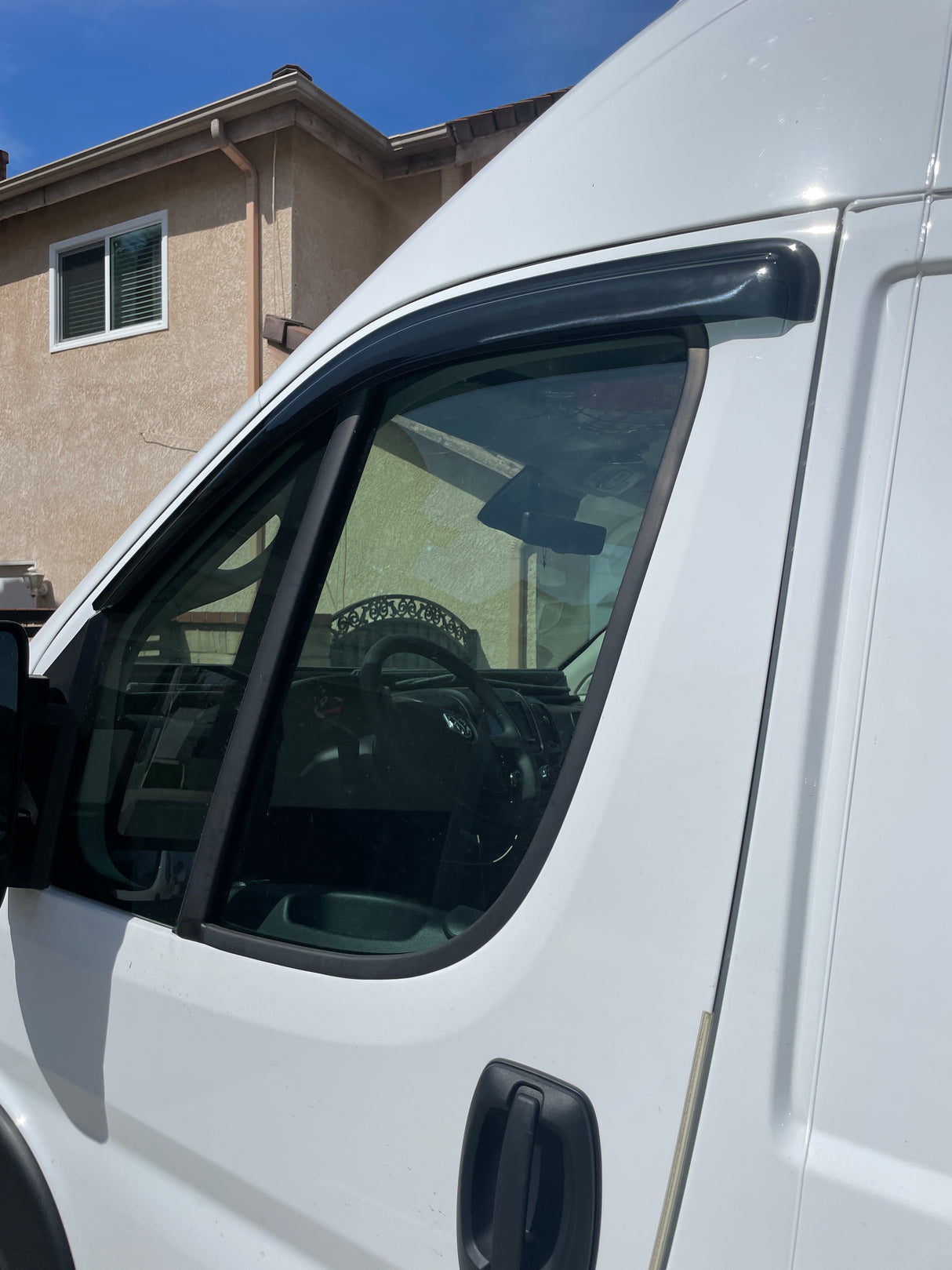 14-22 RAM PROMASTER SIDE DOOR WINDOW VISOR RAIN GUARD SET 2PCS