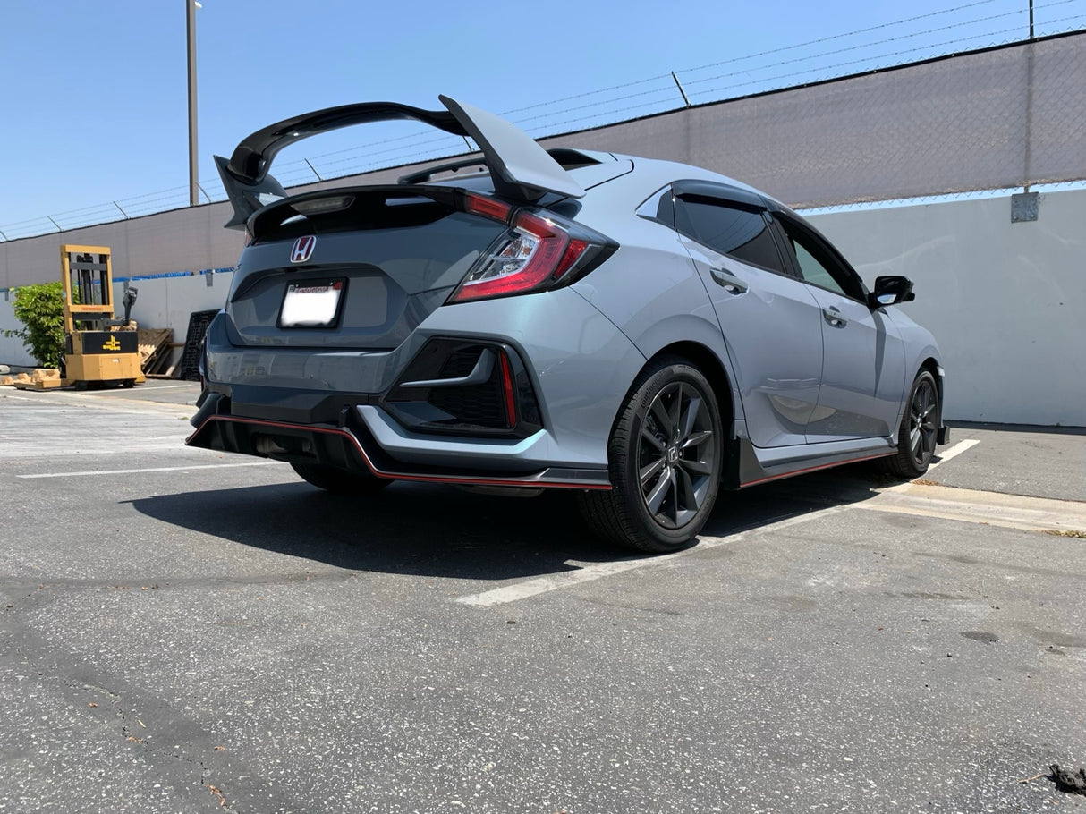 17-21 HONDA CIVIC 10 GEN 5D TYPE-R STYLE REAR DIFFUSER PP UNPAINT