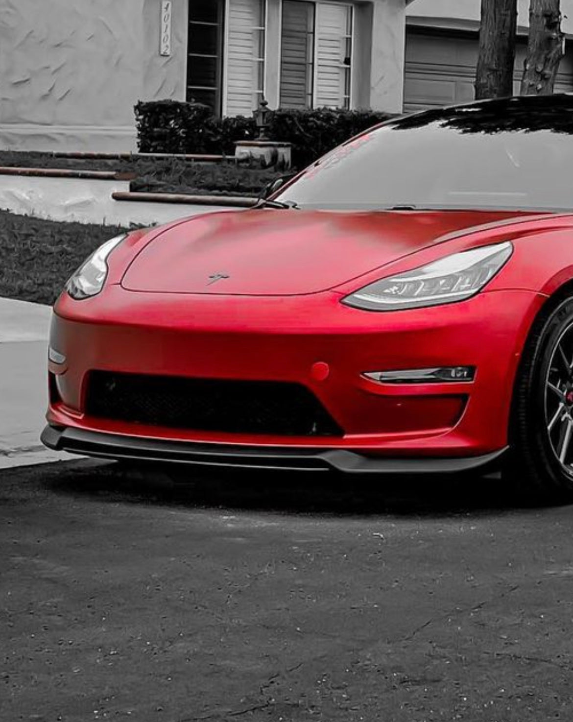 17-22 TESLA MODEL 3 ART STYLE FRONT LOWER SPLITTER LIP PP