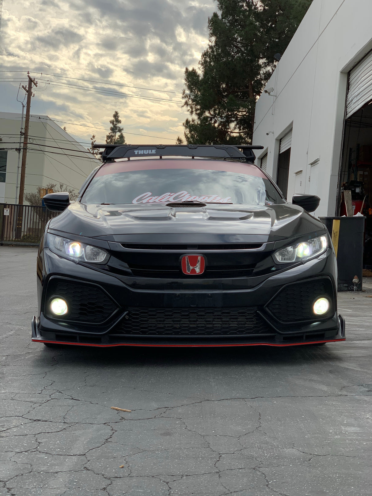 17-20 HONDA CIVIC 10 GEN 4/2DR SI /5DR TYPE-R STYLE FRONT FRONT LIP UNPAINT PP