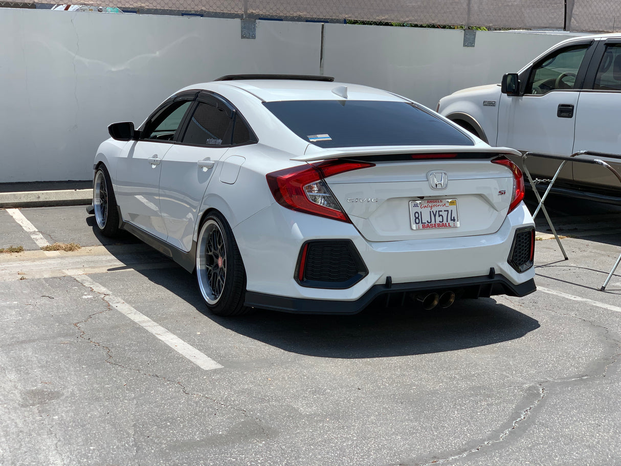 17-20 HONDA CIVIC 10 GEN 4D Si TYPE-R STYLE REAR LIP DIFFUSER PP UNPAINT ()