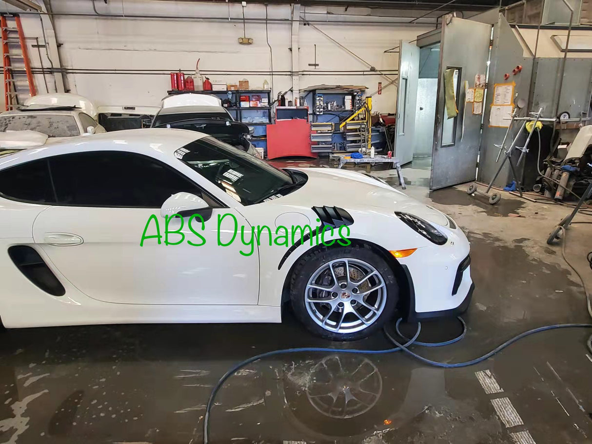 13-16 PORSCHE 981 BOXSTER CAYMAN GT2-RS FRONT FENDER SET (METAL)