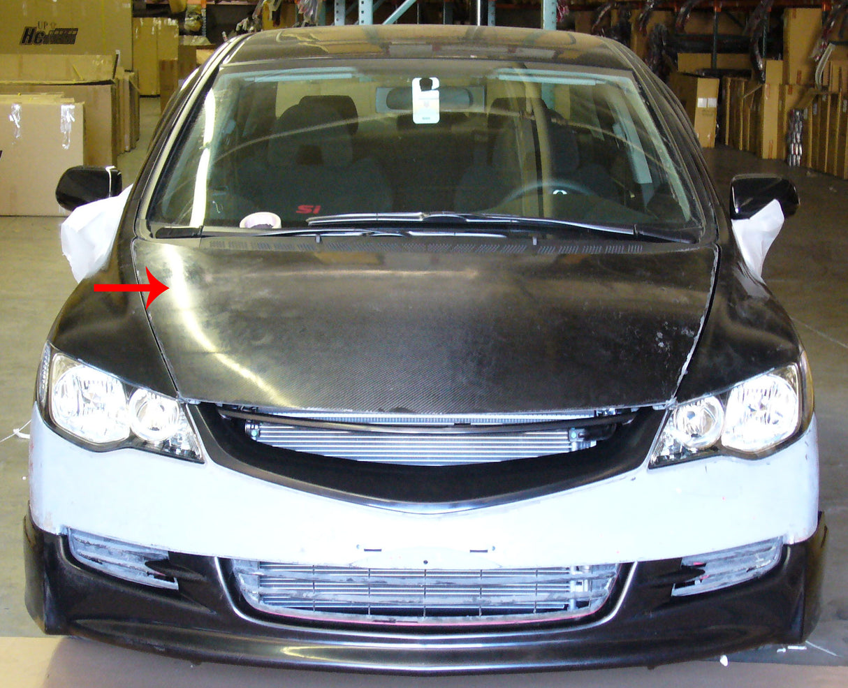 06-11 HONDA CIVIC JDM OE STYLE HOOD METAL UNPAINTED