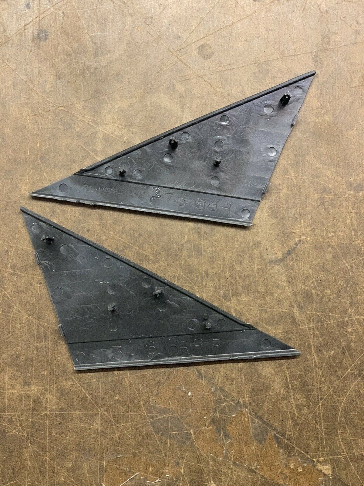 85-91 BMW E30 3-SERIES 2DR & 4DR OE INTERIOR DOOR SIDE MIRROR TRIM COVER 2PCS (REPLACEMENT PART)