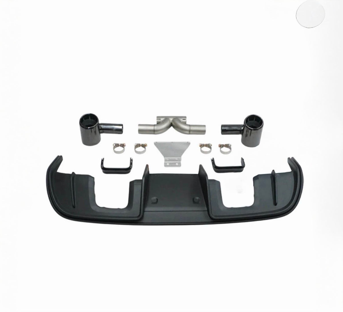 17-23 PORSCHE 718 CAYMAN GT4 / BOXSTER SPYDER GT4-STYLE DUAL EXHAUST REPLACMENT REAR DIFFUSER