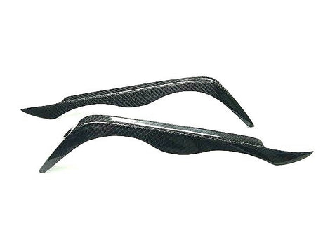 99-01 E46 4DR SEDAN HEADLIGHT EYELID W/ CARBON FIBER 2PCS