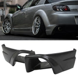 04-08 MAZDA RX-8 TYPE SPORT PU REAR BUMPER VALANCE LIP 2PCS PU