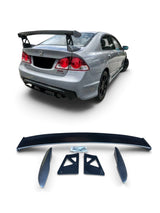 06-11 HONDA CIVIC 4DR TYPE-R MUGEN WING SPOILER PLASTIC MATTE BLACK