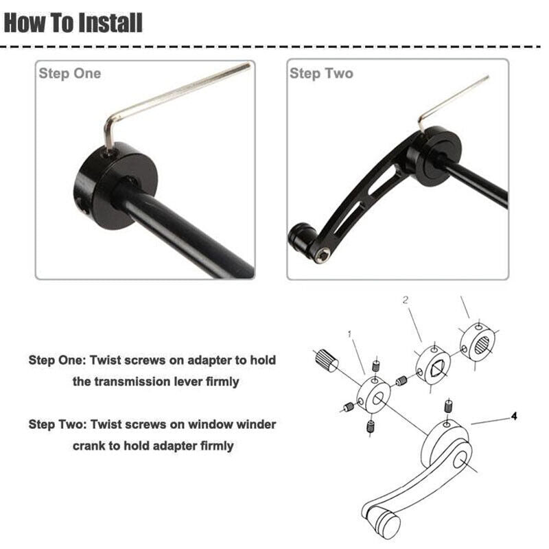88-00 HONDA CIVIC Window Winder Crank Car Manual Door Handle Knob Set