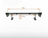 03-06 MITSUBISHI EVO 8 9 BLACK VOLTEX 3 STYLE TRUNK REAR GT WING BOOT SPOILER PLASTIC