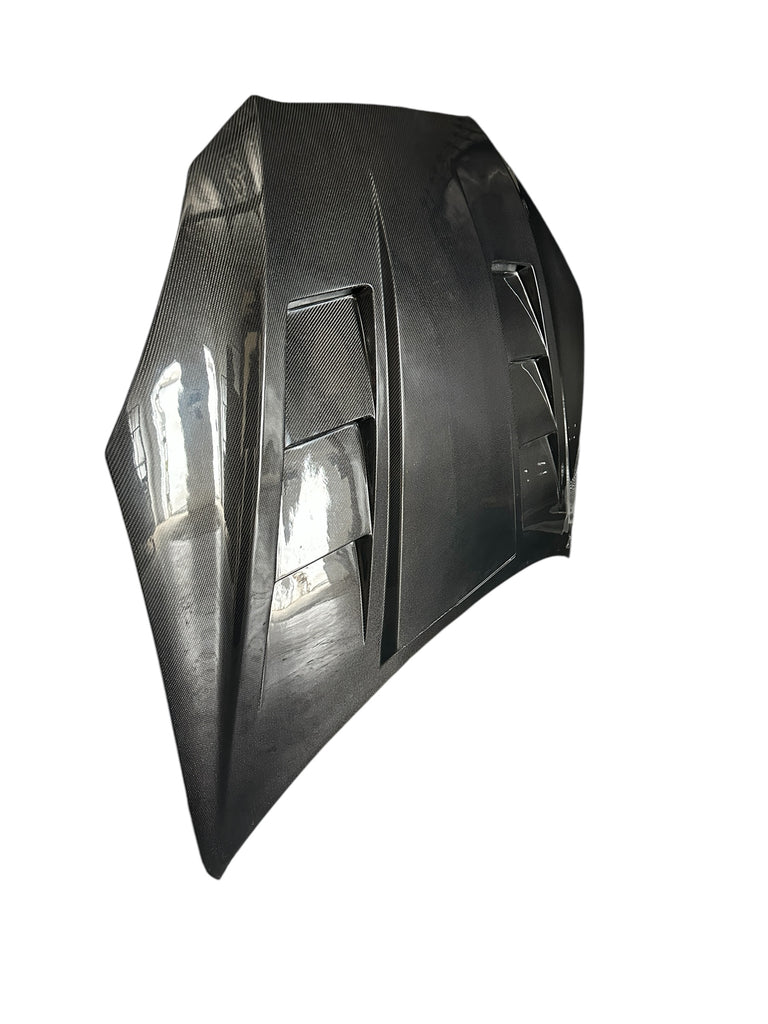 09-10 HYUNDAI GENESIS 2DR H2 STYLE CARBON FIBER HOOD