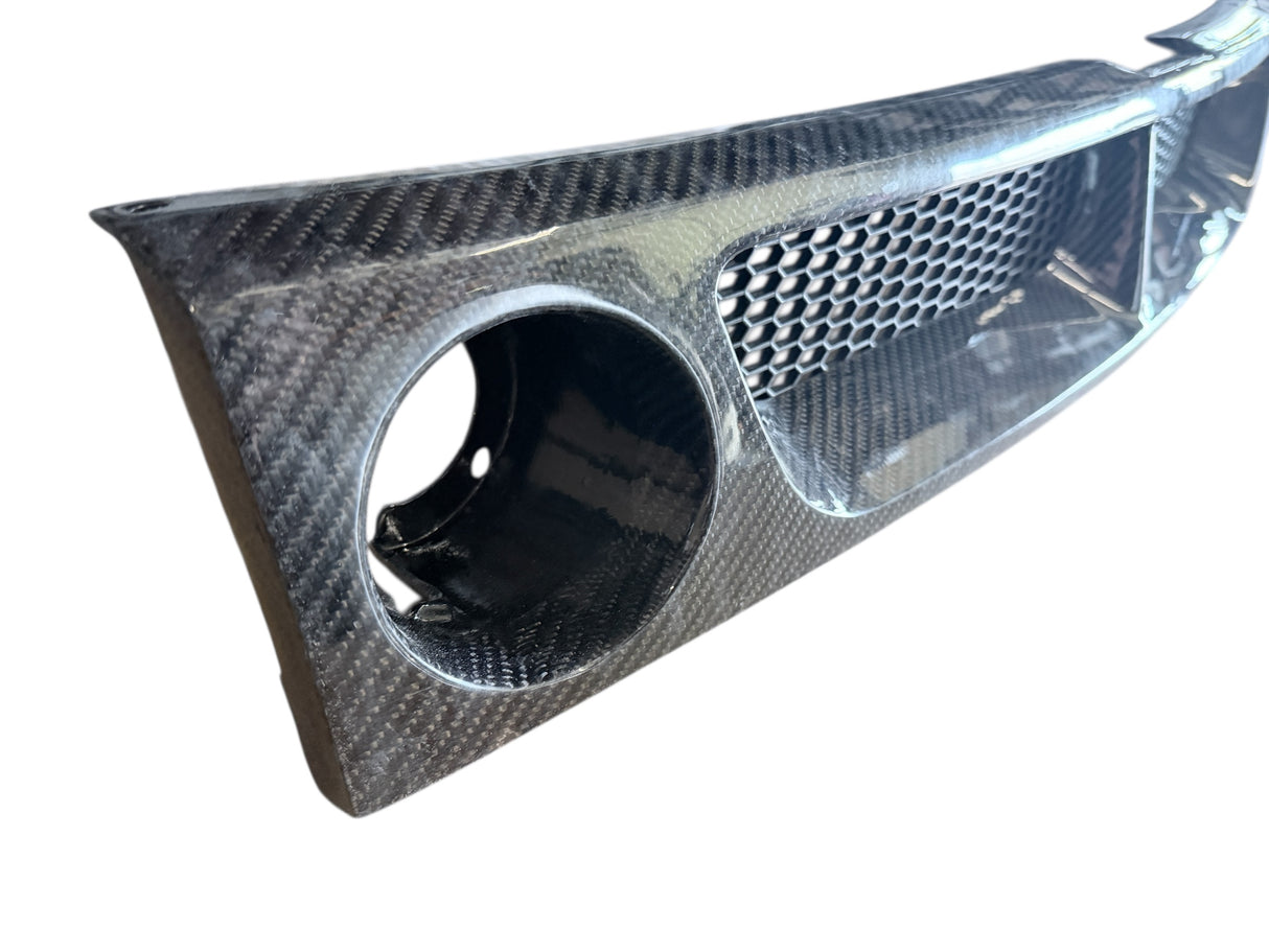 03-07 SCION XB T2 STYLE GRILL WITH ROUND FOGLIGHT OPENING ABS PLASTIC CARBON FIBER