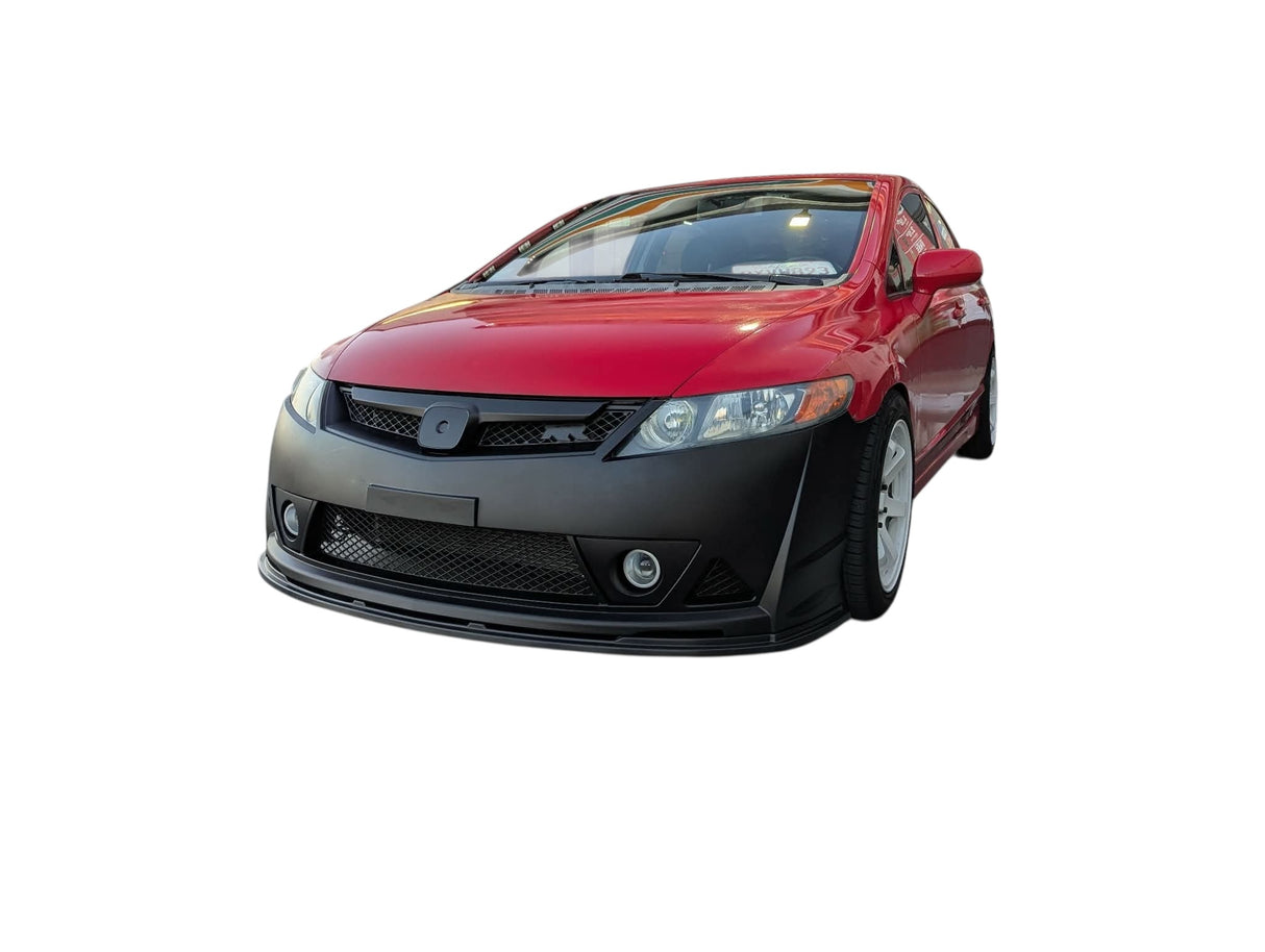 2006-2011 Honda Civic 4dr Mugen RR Front Bumper W/ Fog (Urethane)