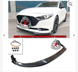 19-24 Mazda 3 Hatchback Sedan 4dr CK-Style Front Lip (ABS) Unpaint