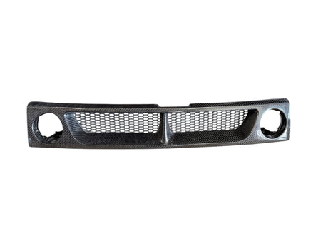 03-07 SCION XB T2 STYLE GRILL WITH ROUND FOGLIGHT OPENING ABS PLASTIC CARBON FIBER