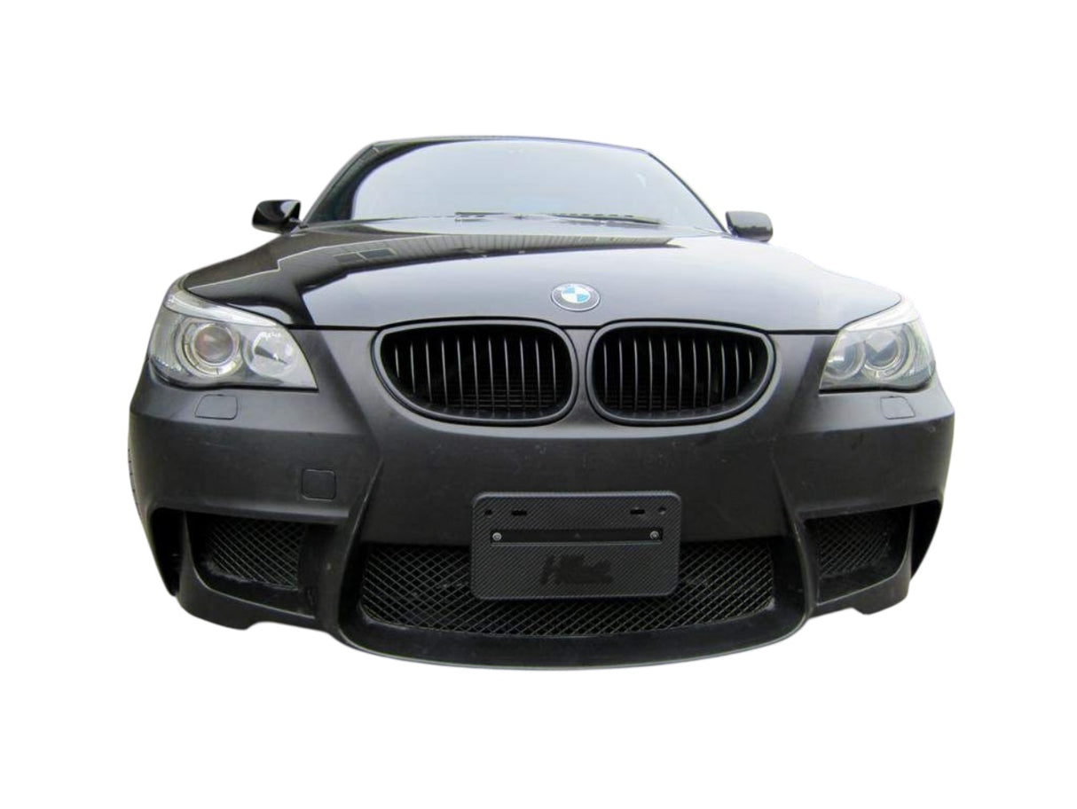 04-10 BMW E60 1M STYLE FRONT BUMPER COVER WITH FOGLIGHT COVER AND DELETE.
