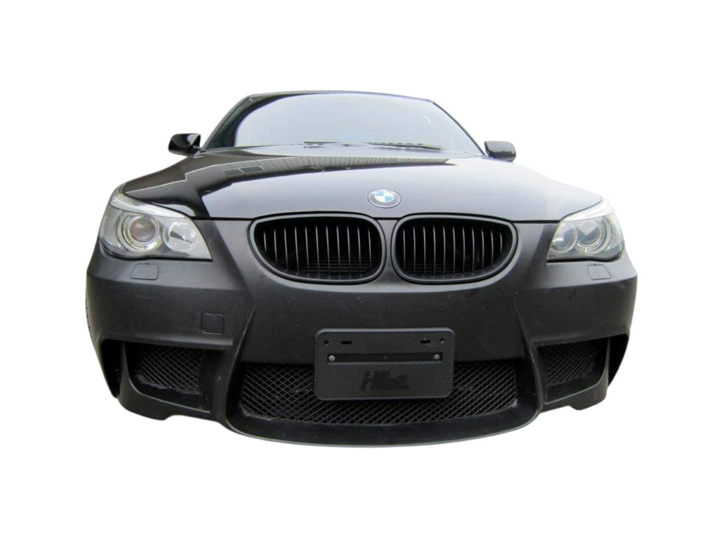 04-10 BMW E60 1M STYLE FRONT BUMPER COVER WITH FOGLIGHT COVER AND DELETE.