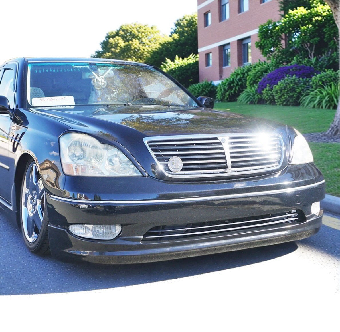 01-03 Lexus LS430 W Style Front Bumper lip spoiler unpaint (PU