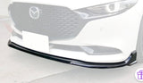19-24 Mazda 3 Hatchback Sedan 4dr CK-Style Front Lip (ABS) Unpaint