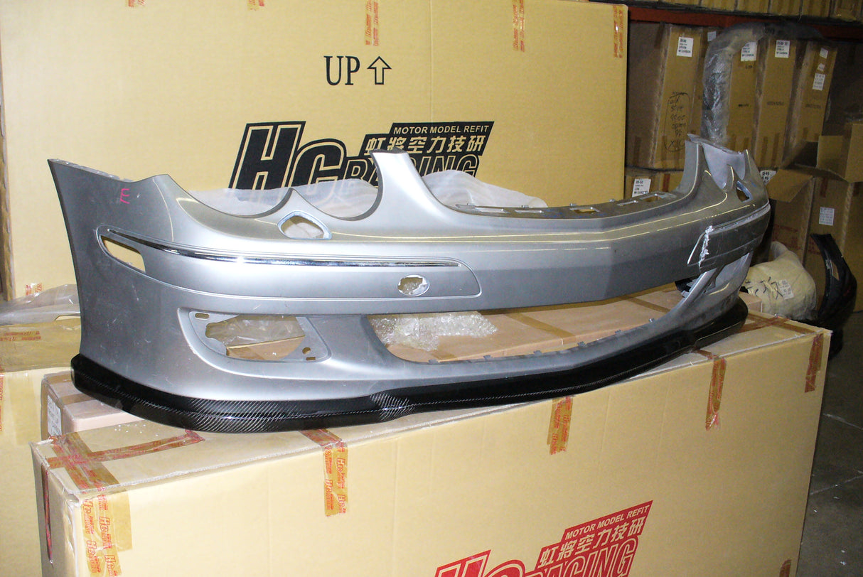 06-09 MERCEDES CLK350 W209 AMG STYLE CARBON FIBER FRONT LOWER SPOILER