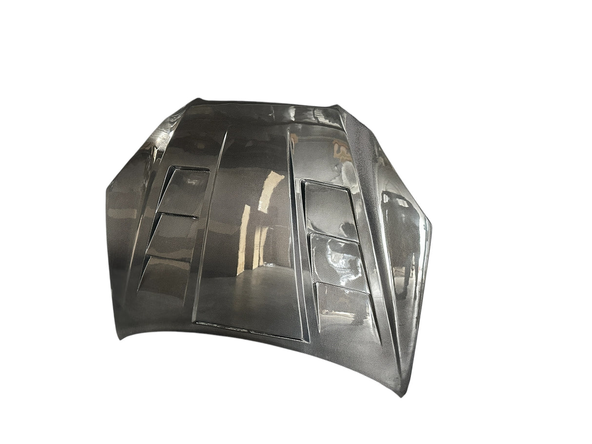 09-10 HYUNDAI GENESIS 2DR H2 STYLE CARBON FIBER HOOD