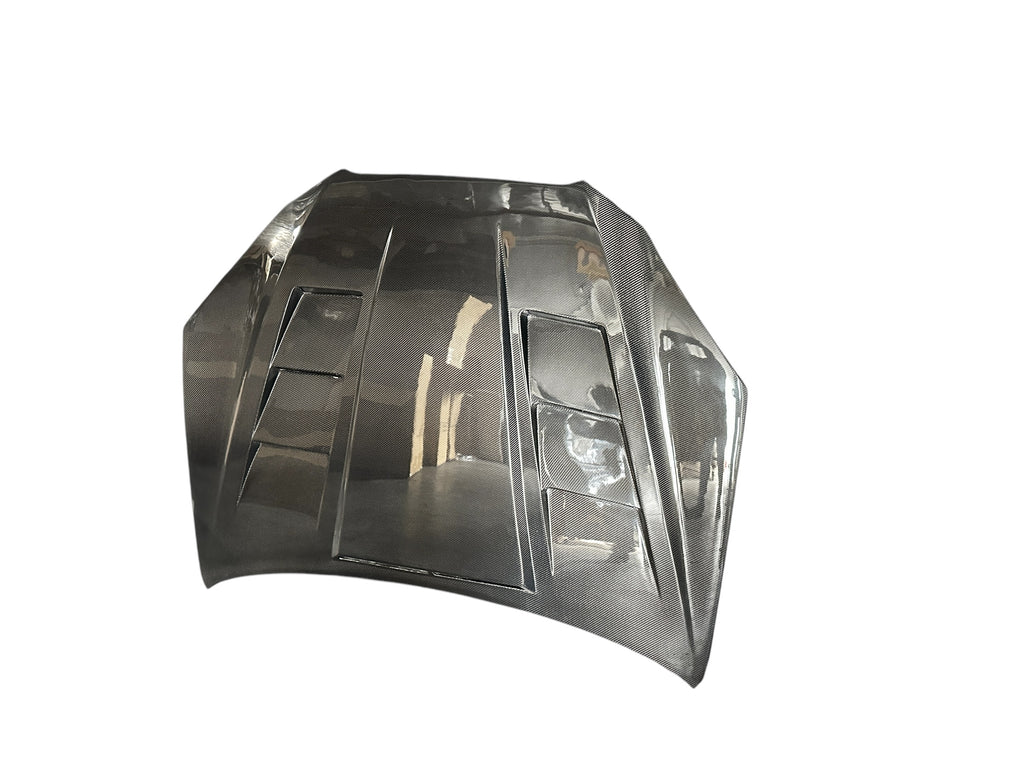 09-10 HYUNDAI GENESIS 2DR H2 STYLE CARBON FIBER HOOD
