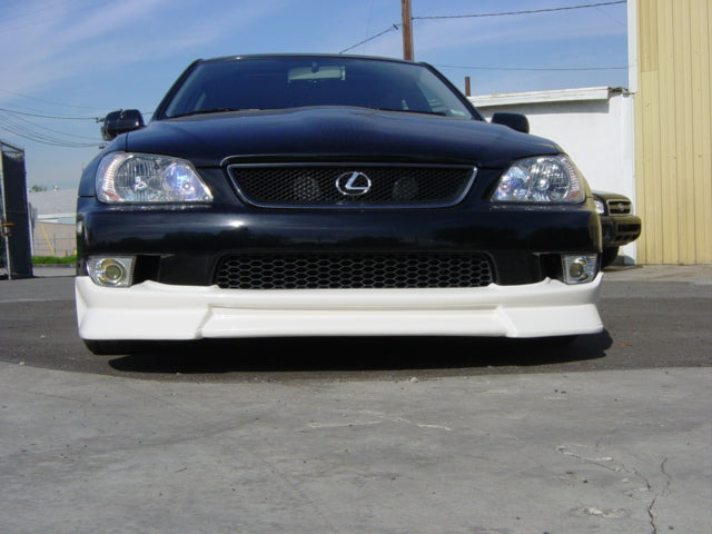 01-05 Lexus Is300 Wald Style Front Bumper lip spoiler unpaint ABS Black